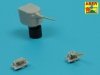 Aber 350L-75 Barrels set for Japnnese Light Cruiser like: Abukama; Isuzu; Kinu; Nagara; Natori; Yura -140mm x 7, 25mm x 4, 13mm x 4 (1:350)